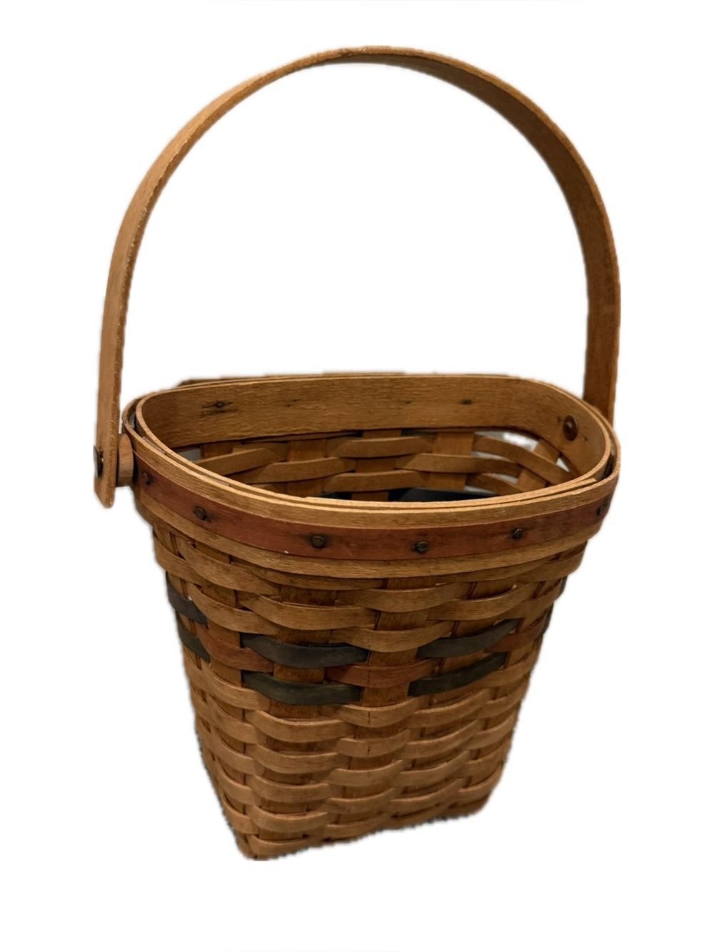 Vintage Multicolor Hanging Wall Basket